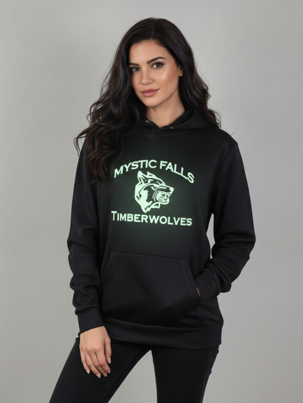 NWT Medium Glow-In-The-Dark TVD The Vampire Diaries Hoodie